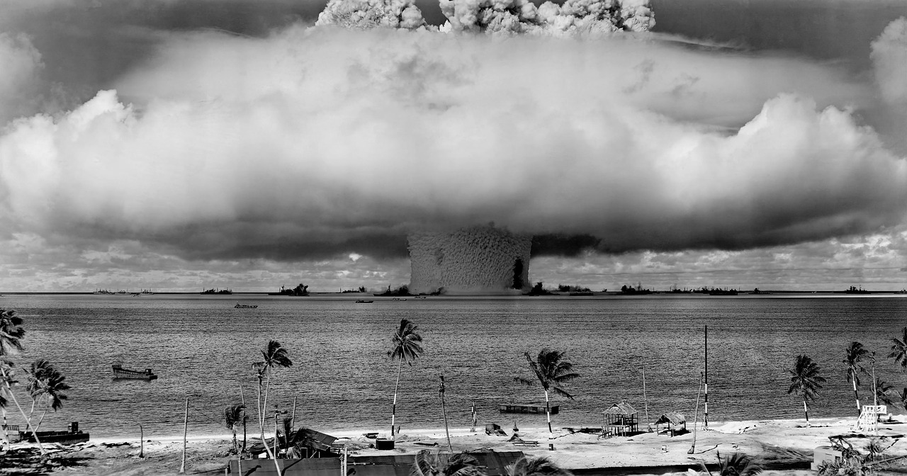 explosion, mushroom cloud, nuclear explosion
